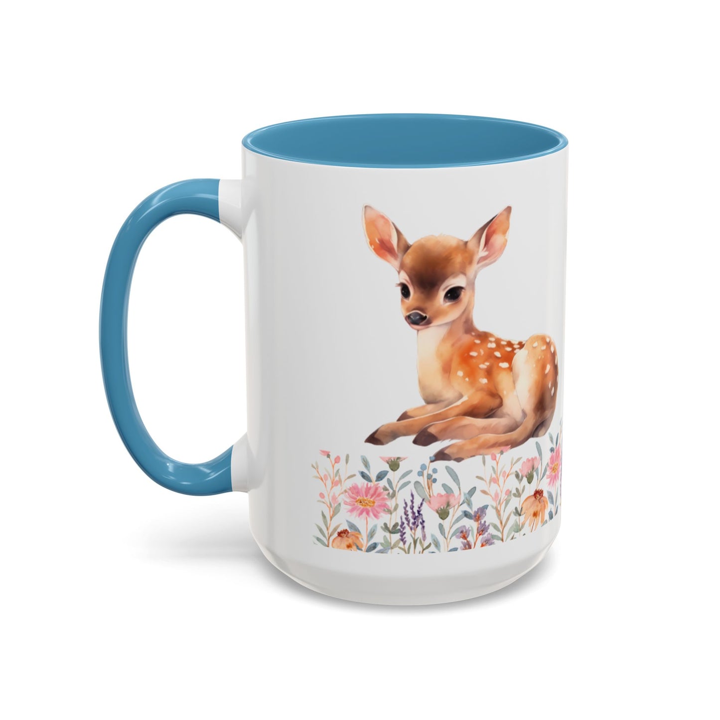 Rustic Deer Accent Coffee Mug - whimsical home decor, animal lovers gift, nature kitchenware, cozy coffee cup