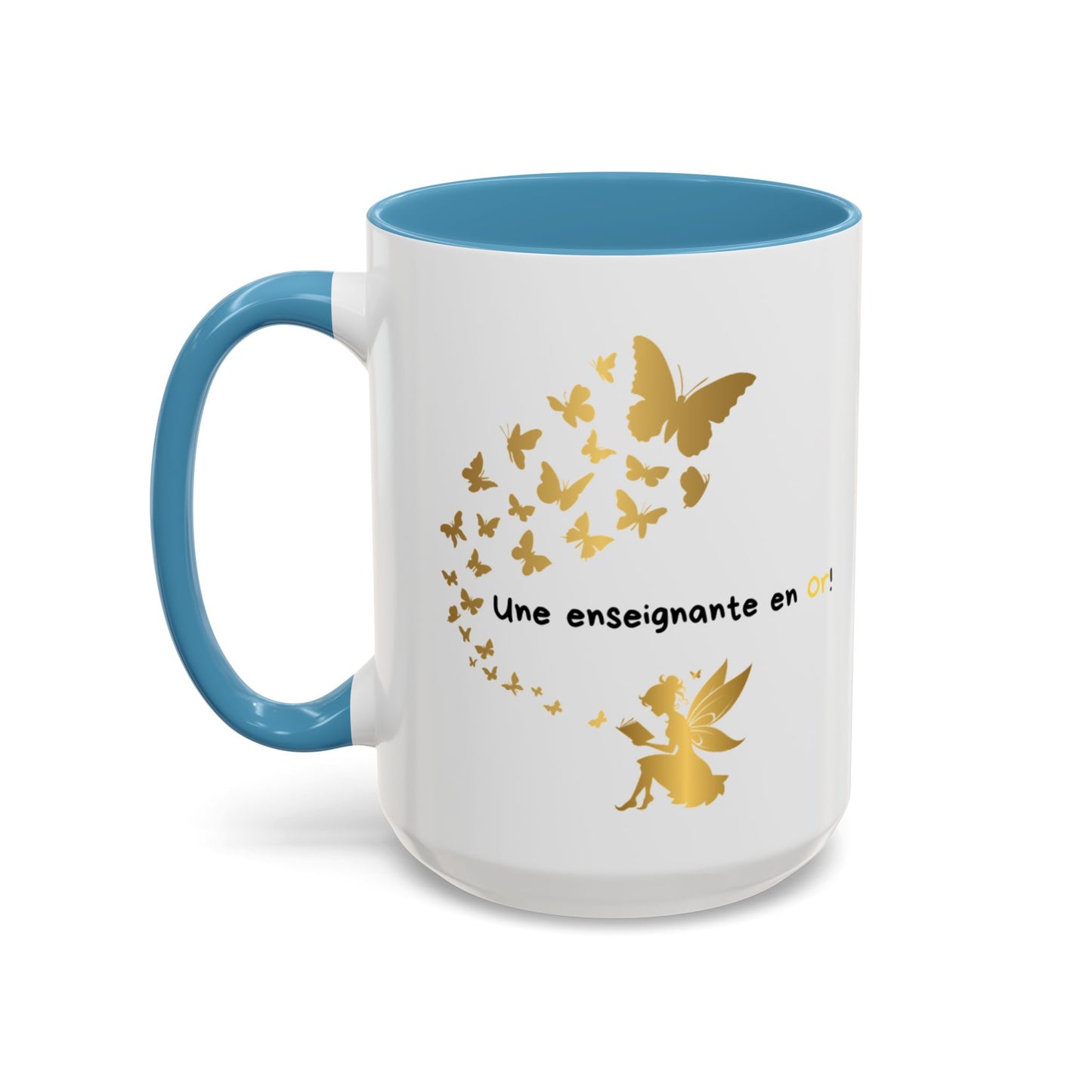 "Gold Butterfly Teacher Coffee Mug - Perfect Gift for  teachers!"Tasse de café pour enseignante