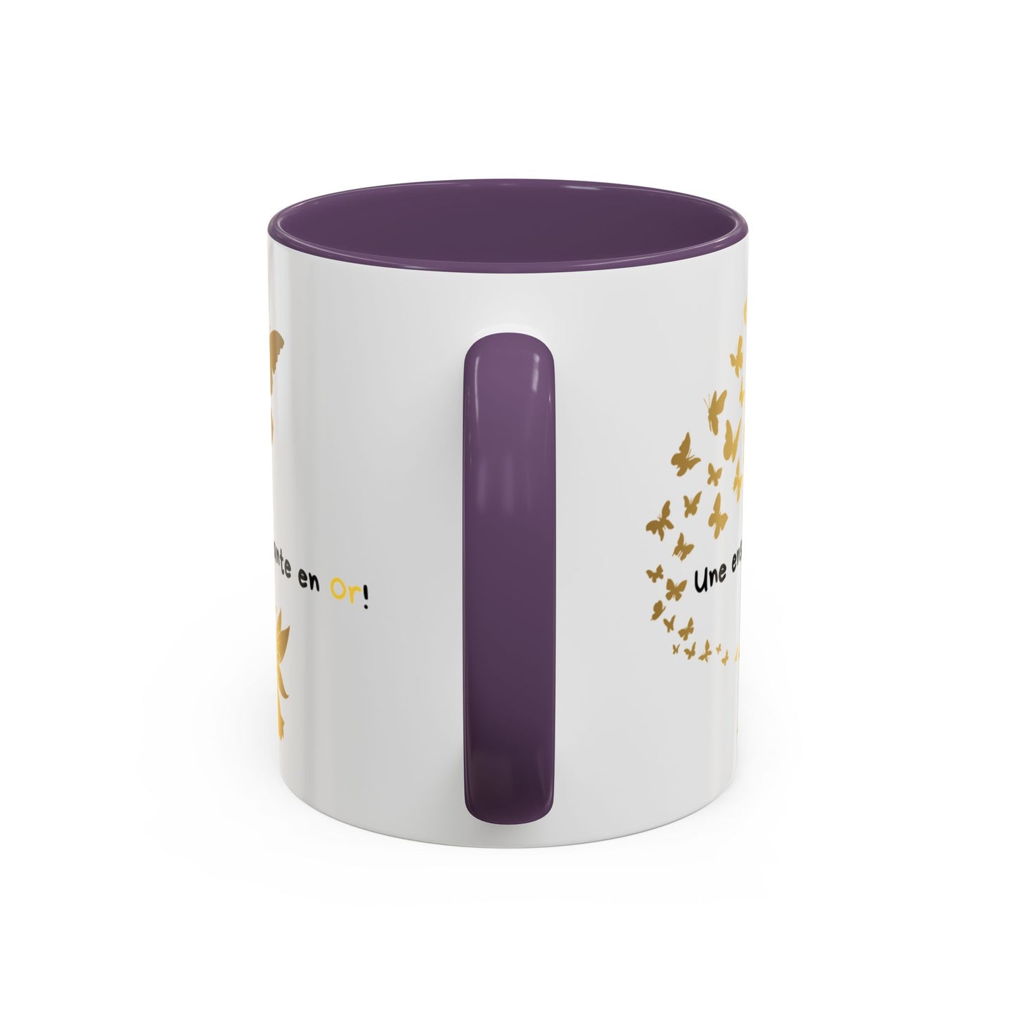 "Gold Butterfly Teacher Coffee Mug - Perfect Gift for  teachers!"Tasse de café pour enseignante