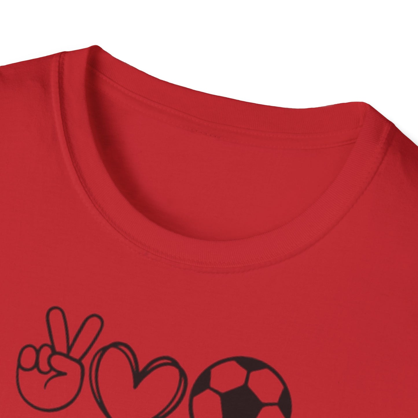 Soccer Love Unisex Softstyle T-Shirt, Soccer Fan Tee, Sports Lover Shirt, Soccer Mom Dad Gift, Soccer Player Apparel