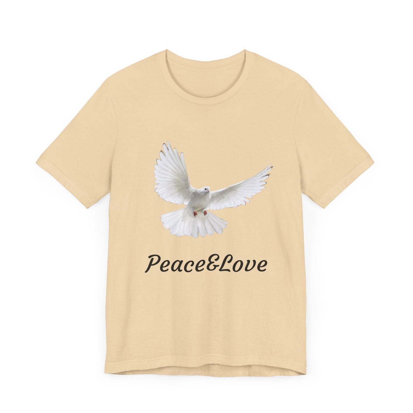 love Peace & Love Tee, Unisex T-Shirt for Peace Activists, Inspirational Gift for Friends, Casual Wear, Spiritual Apparel, Perfect for Earth