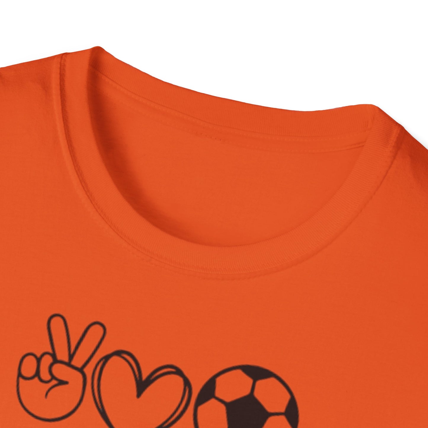 Soccer Love Unisex Softstyle T-Shirt, Soccer Fan Tee, Sports Lover Shirt, Soccer Mom Dad Gift, Soccer Player Apparel