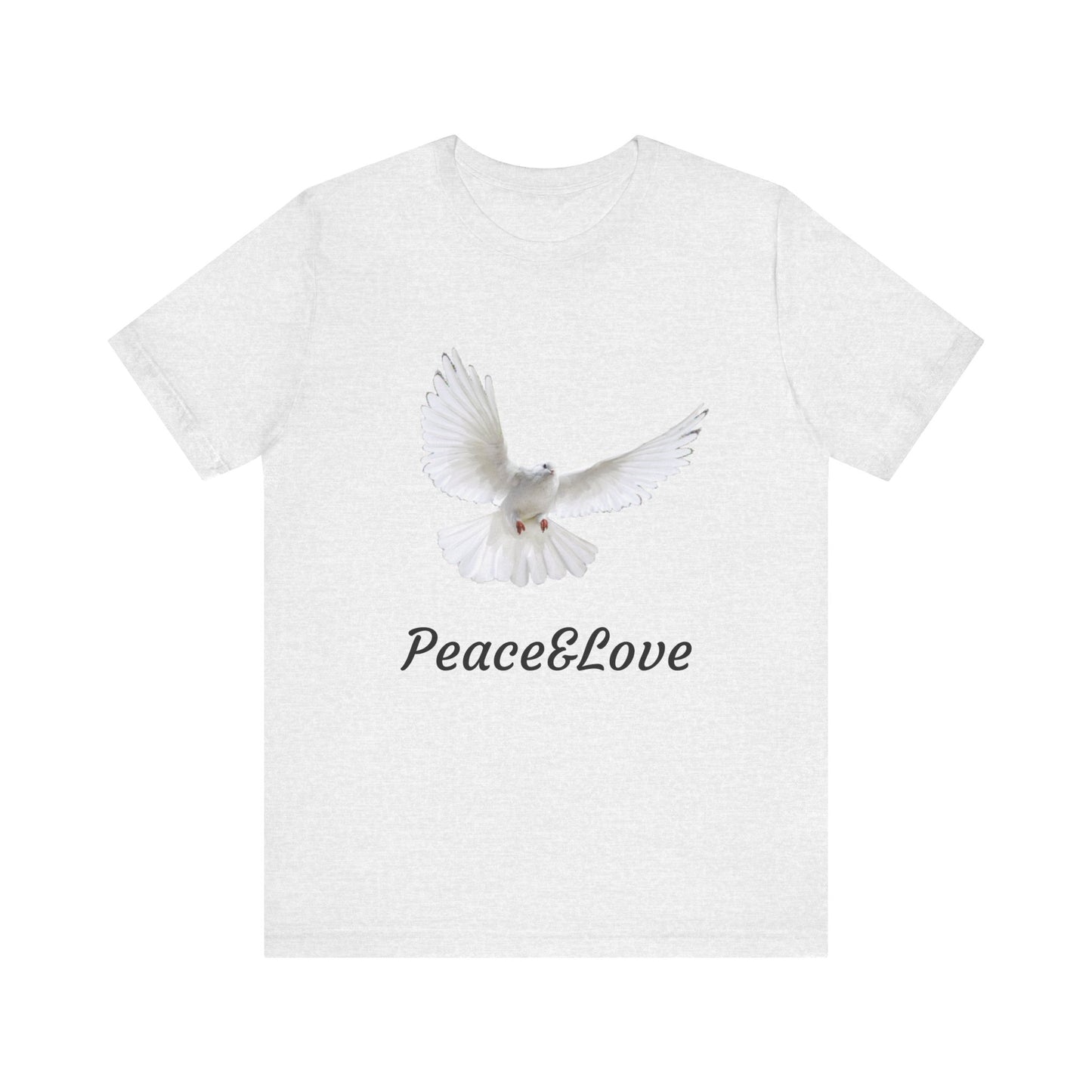 love Peace & Love Tee, Unisex T-Shirt for Peace Activists, Inspirational Gift for Friends, Casual Wear, Spiritual Apparel, Perfect for Earth