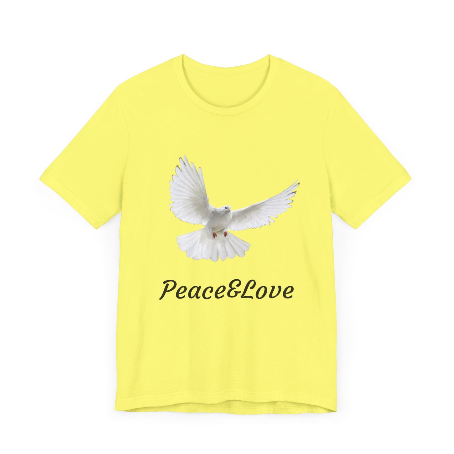 love Peace & Love Tee, Unisex T-Shirt for Peace Activists, Inspirational Gift for Friends, Casual Wear, Spiritual Apparel, Perfect for Earth