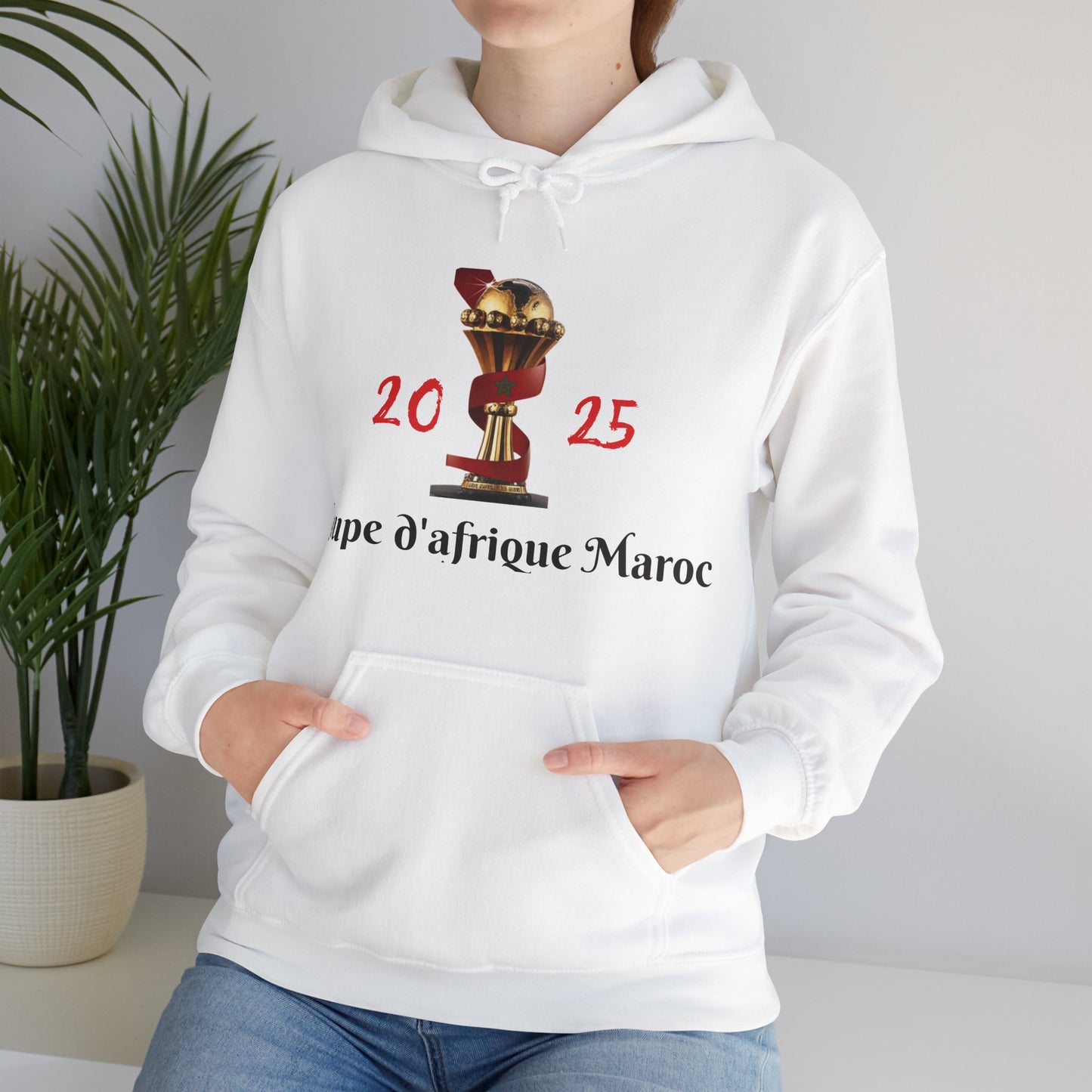 Moroccan African Cup Celebration Hoodie, African Soccer Championship, Moroccan Football Fan Gift, Africa Sports Team Hooded Sweatshirt,