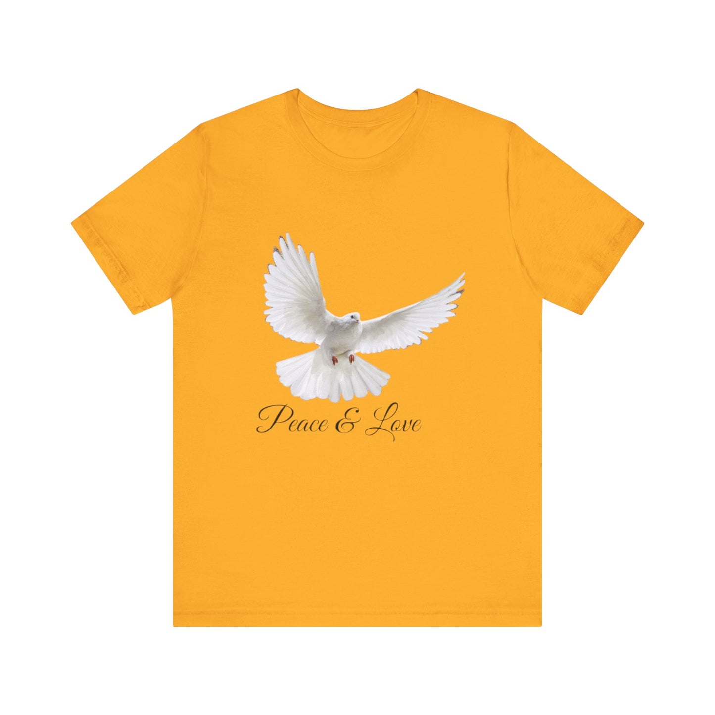 Peace&Love Colombe T-Shirt, Peace and Love Tee, Dove Graphic Top, Hippie Vibe Shirt, Unity Symbol Apparel