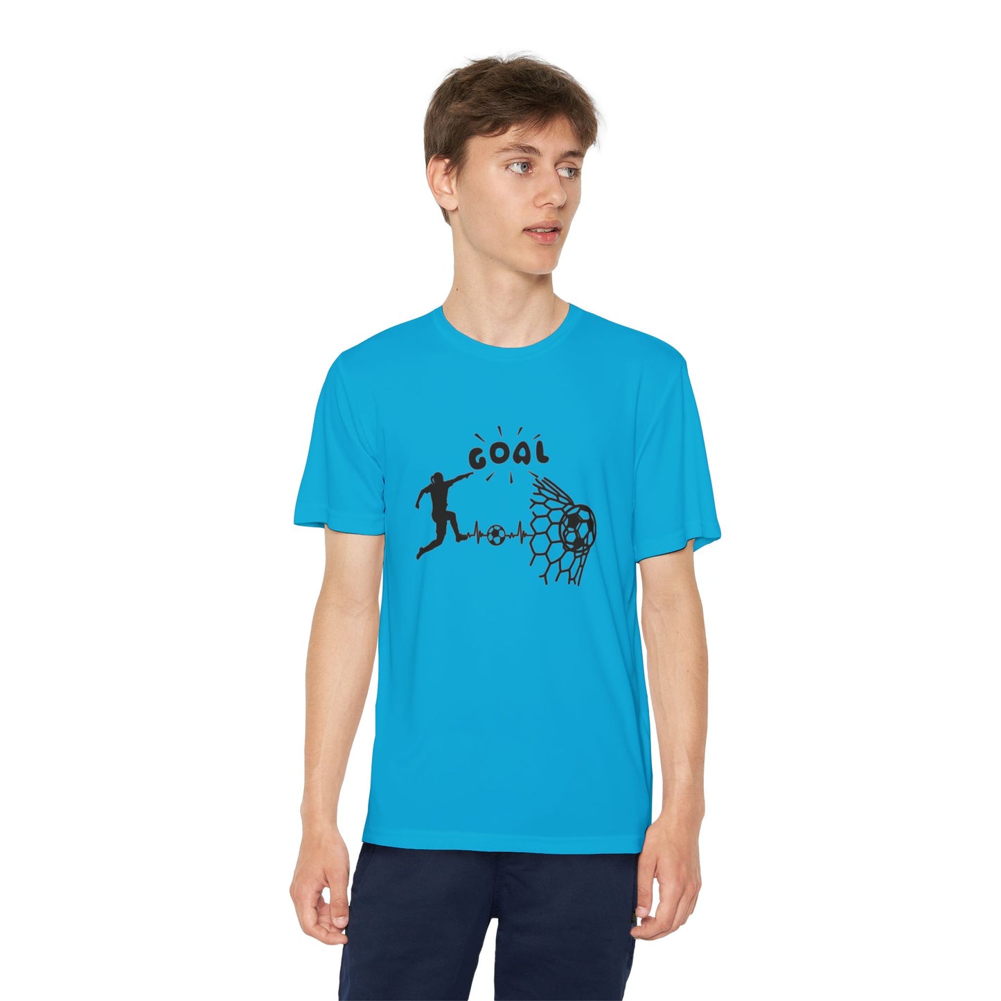 Youth Soccer Goal Tee - Perfect for Young Athletes | Sporty and Stylish Design